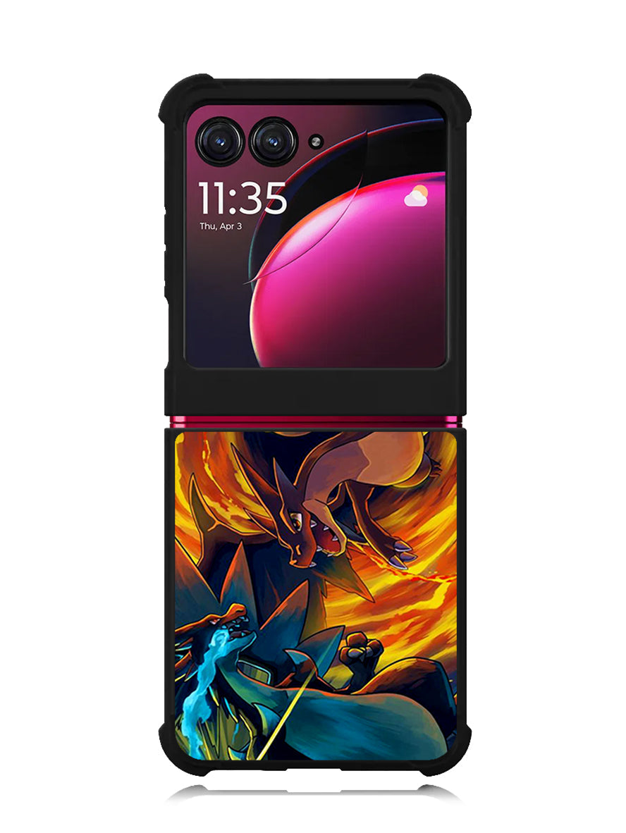 Pokemon Charizard Mega Evolution Motorola Moto Razr Plus 2023 , Moto Razr+ 2023 Case