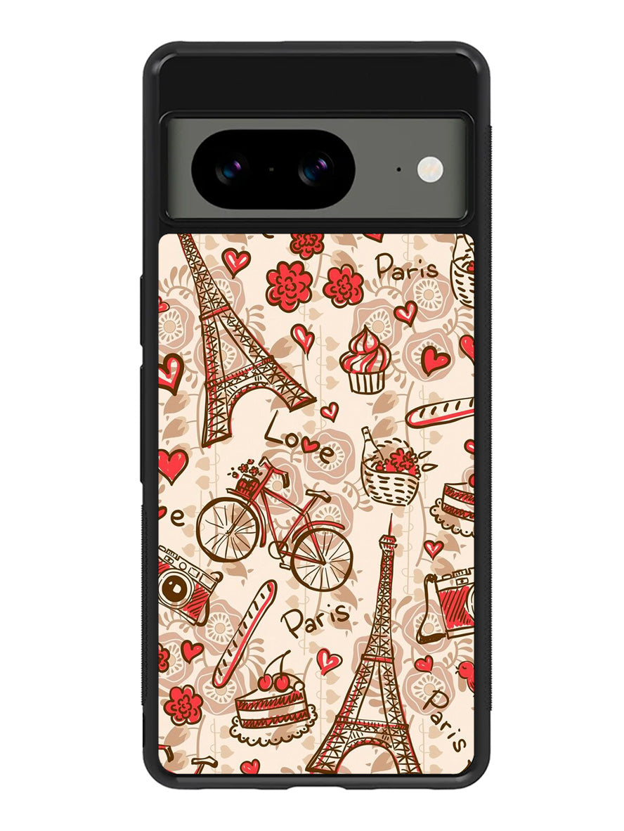 paris vintage Google Pixel 8 Case QC0632