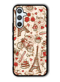 paris vintage Samsung Galaxy A14 5G Case QC0632