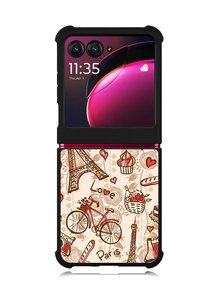 paris vintage Motorola Moto Razr Plus 2023 , Moto Razr+ 2023 Case OV0632