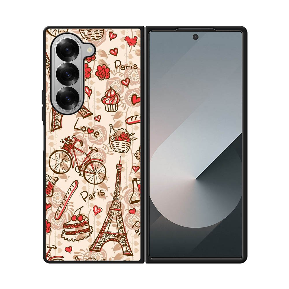 paris vintage Samsung Galaxy Z Fold 7 5G Case QC0632