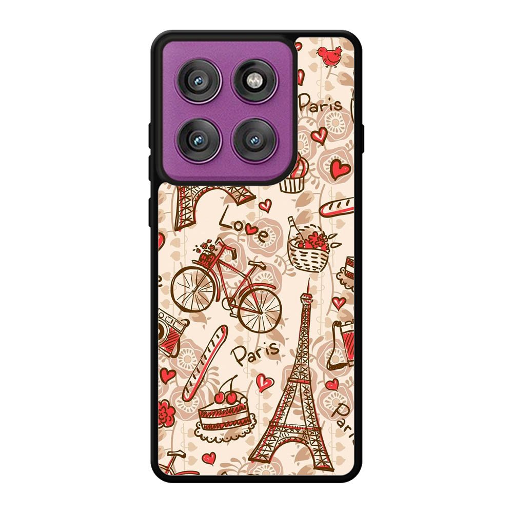 paris vintage Motorola Moto Edge 60 Pro Case QC0632