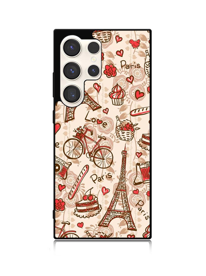 paris vintage Samsung Galaxy S25 Ultra 5G Case QC0632