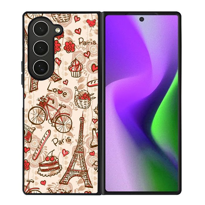 paris vintage Samsung Galaxy Z Fold 6 5G 2024 Case OV0632