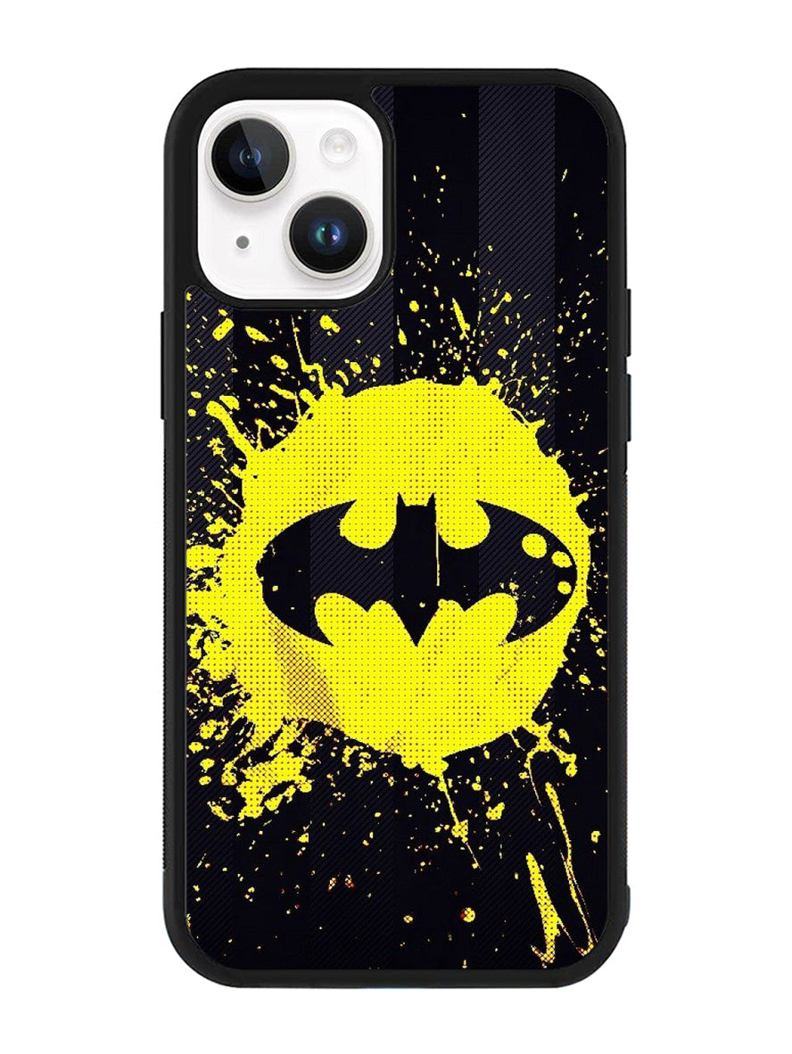 Batman Logo Yellow iPhone 14 Plus Case QC0633