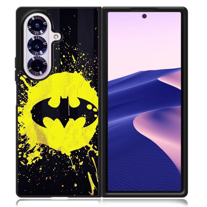 Batman Logo Yellow Samsung Galaxy Z Fold 7 Case OV0633