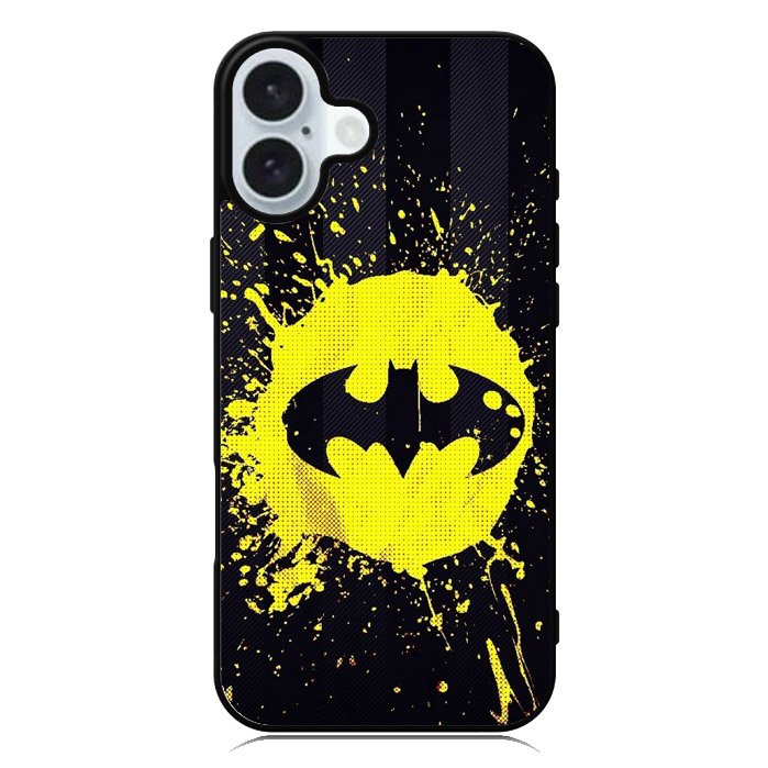 Batman Logo Yellow iPhone 16 Case QC0633