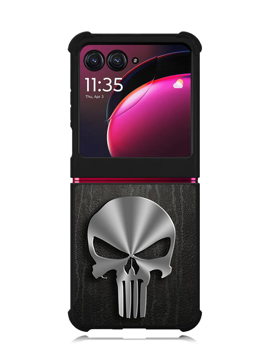 Punisher Logo 3D Motorola Moto Razr Plus 2023 , Moto Razr+ 2023 Case