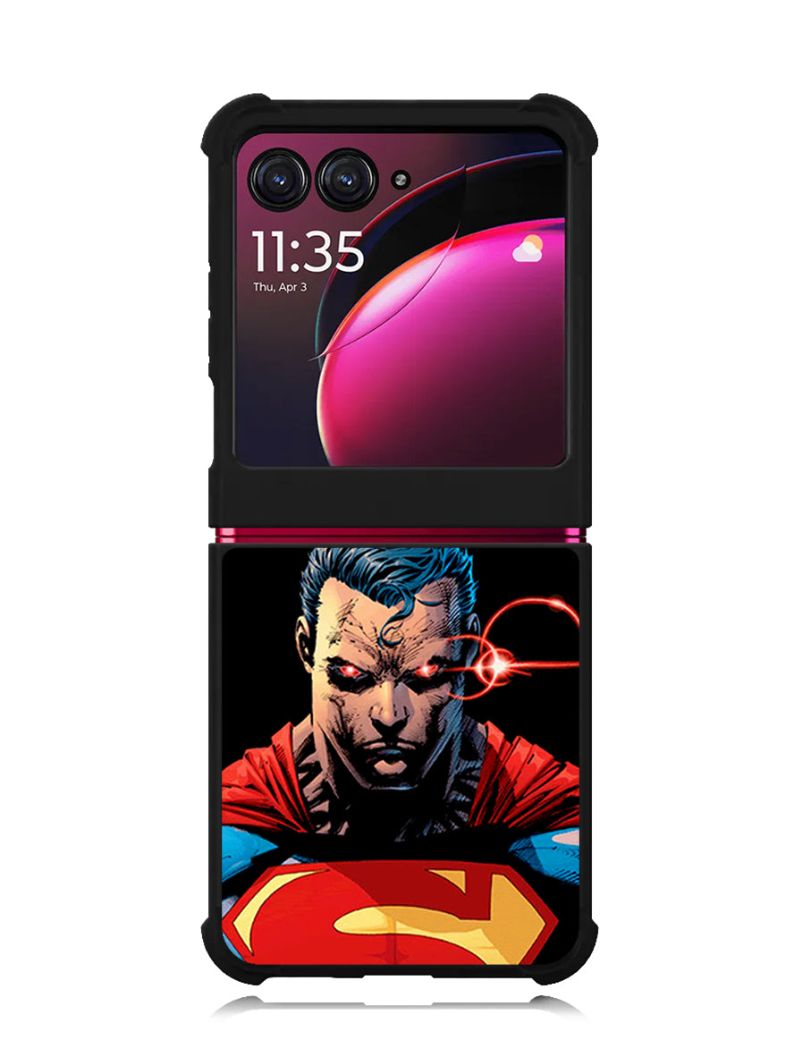 superman red eyes Motorola Moto Razr Plus 2023 , Moto Razr+ 2023 Case