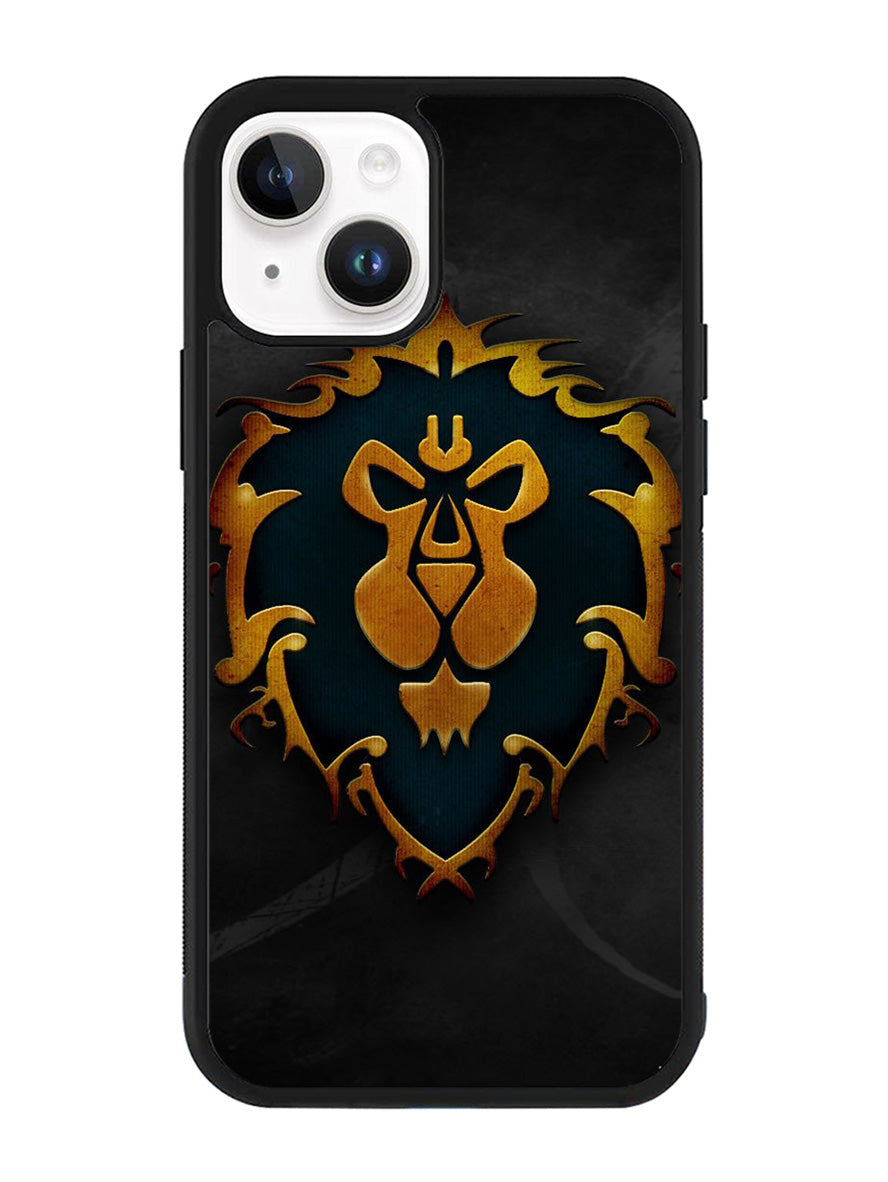 World of Warcraft Alliance Gold Logo iPhone 14 Case QC0642