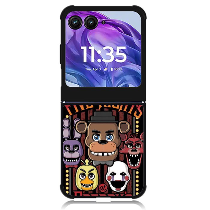 Five Nights At Freddys Characters 1s Motorola Moto Razr Plus 2024 , Moto Razr+ 2024 Case
