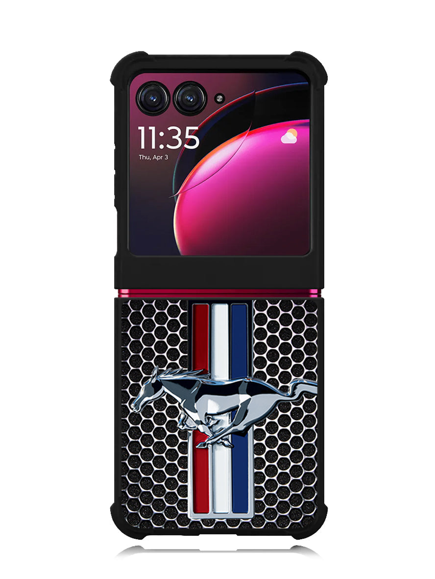 Ford Mustang Carbon Fiber Motorola Moto Razr Plus 2023 , Moto Razr+ 2023 Case
