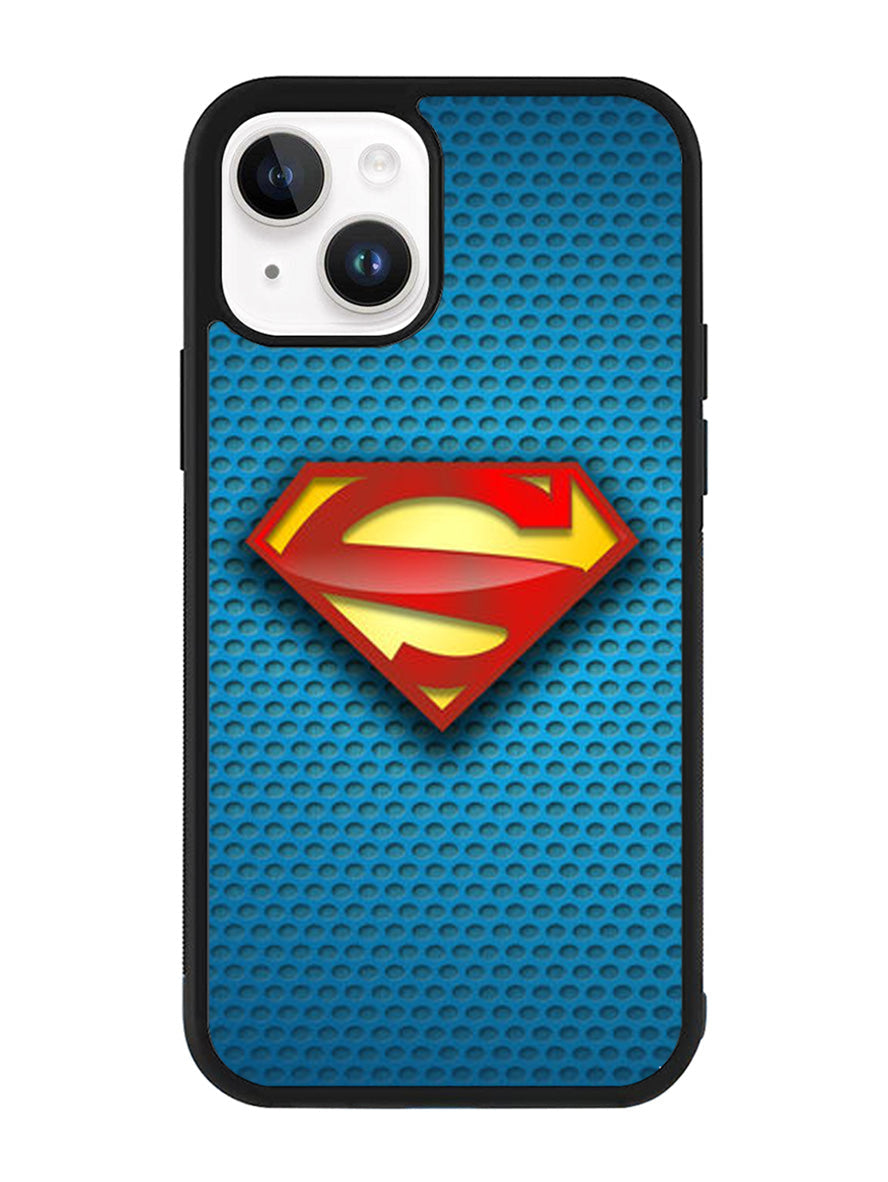 Superman Blue Carbon Logo iPhone 15 Plus Case OV0649
