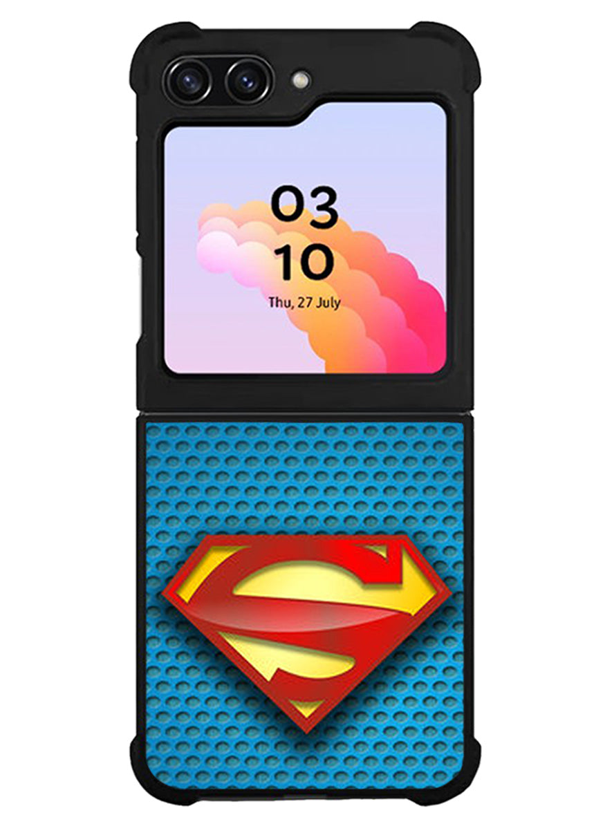 Superman Blue Carbon Logo Samsung Galaxy Z Flip 5 5G 2023 Case