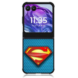 Superman Blue Carbon Logo Motorola Moto Razr Plus 2024 , Moto Razr+ 2024 Case