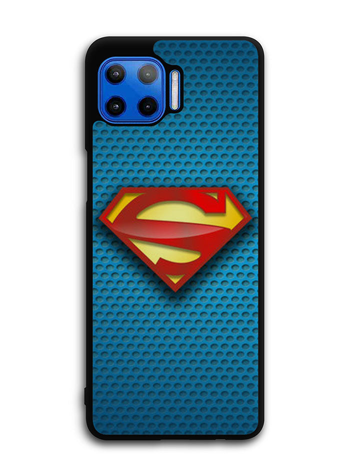 Superman Blue Carbon Logo Motorola Moto One 5G Case , Moto One 5G UW Case , Moto G 5G Plus Case
