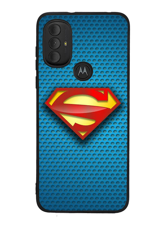 Superman Blue Carbon Logo Motorola Moto G Pure 2021 , Moto G Power 2022 Case
