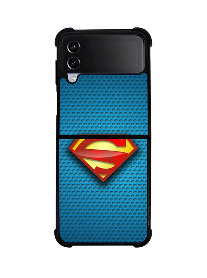 Superman Blue Carbon Logo Samsung Galaxy Z Flip 4 5G 2022 Case