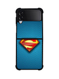 Superman Blue Carbon Logo Samsung Galaxy Z Flip 4 5G 2022 Case