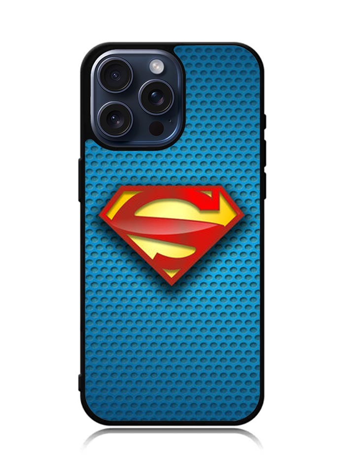 Superman Blue Carbon Logo iPhone 15 Pro Case OV0649