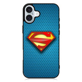 Superman Blue Carbon Logo iPhone 16 Case