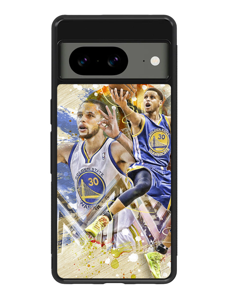 stephen curry golden state warriors MVP Google Pixel 8A Case QC2329