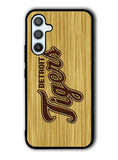 detroit tigers logo wood Samsung Galaxy A14 5G Case QC4689