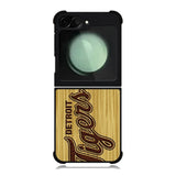 detroit tigers logo wood Samsung Galaxy Z Flip 6 5G 2024 Case OV4689