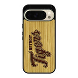 detroit tigers logo wood Google Pixel 10 Pro Case QC4689