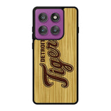 detroit tigers logo wood Motorola Moto Edge 60 Pro Case QC4689
