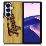 detroit tigers logo wood Samsung Galaxy Z Fold 7 Case OV4689