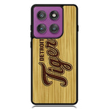 detroit tigers logo wood Motorola Moto Edge 2025 | Moto Edge 60 Fusion | Moto Edge 60 Pro Case OV4689