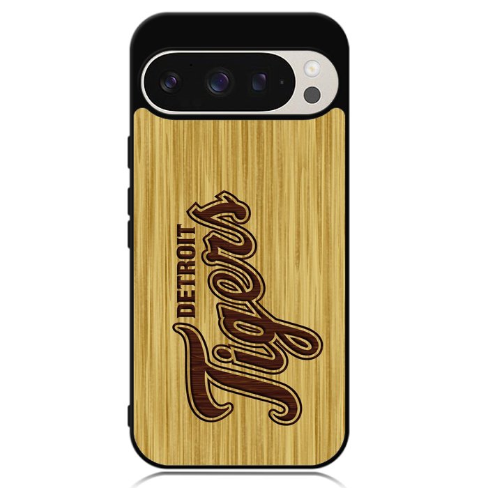 detroit tigers logo wood Google Pixel 9 Pro XL Case OV4689