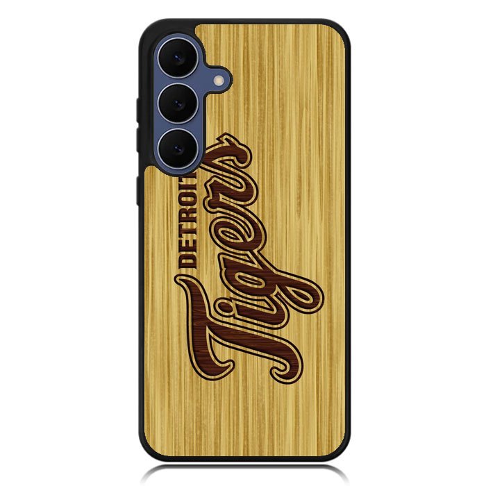 detroit tigers logo wood Samsung Galaxy S25 FE Case OV4689