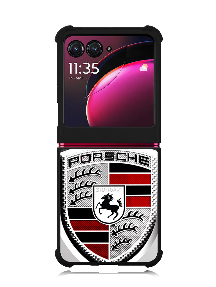 Porsche Cars Sports Logo Motorola Moto Razr Plus 2023 , Moto Razr+ 2023 Case