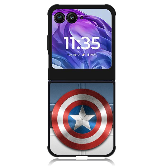 captain america shield Motorola Moto Razr Plus 2024 , Moto Razr+ 2024 Case OV4375