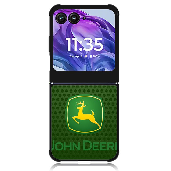 john deere logo carbo Motorola Moto Razr Plus 2024 , Moto Razr+ 2024 Case