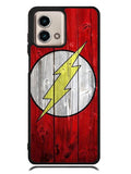 Flash SUperhero Logo on Wood Motorola Moto G Stylus 5G 2023 Case OV0690