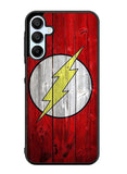 Flash SUperhero Logo on Wood Samsung Galaxy A35 5G Case OV0690