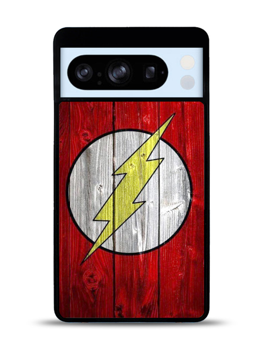 Flash SUperhero Logo on Wood Google Pixel 8 Pro Case QC0690
