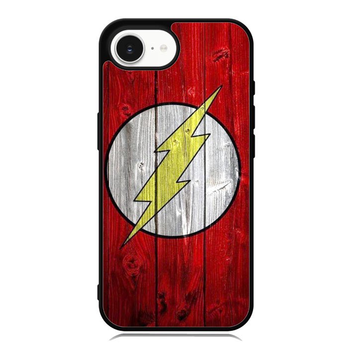 Flash SUperhero Logo on Wood iPhone 16e Case OV0690