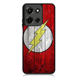 Flash SUperhero Logo on Wood Motorola Moto G 5G 2025 Case OV0690