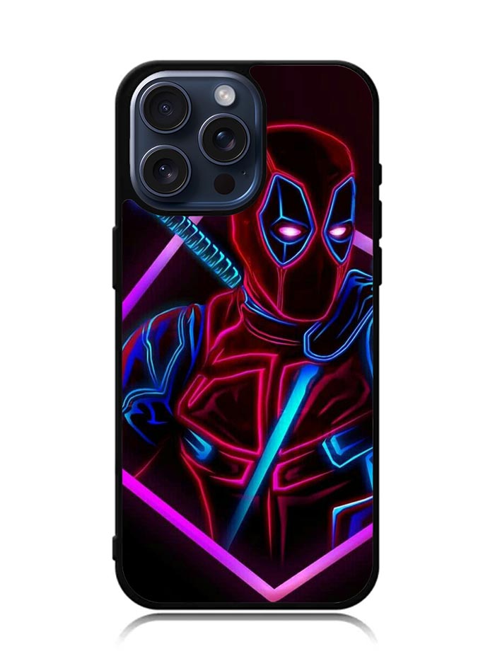 Deadpool Neon iPhone 15 Pro Max Case