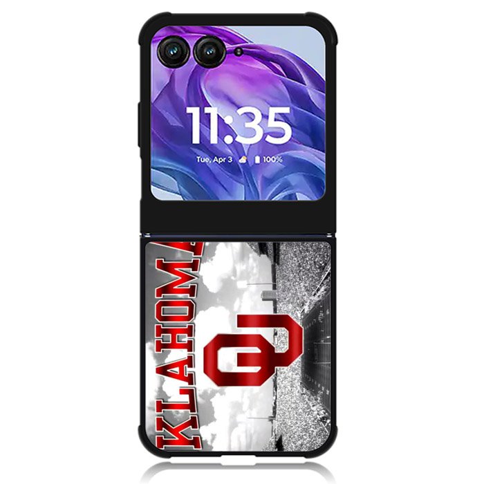 Oklahoma Sooners Motorola Moto Razr Plus 2024 , Moto Razr+ 2024 Case