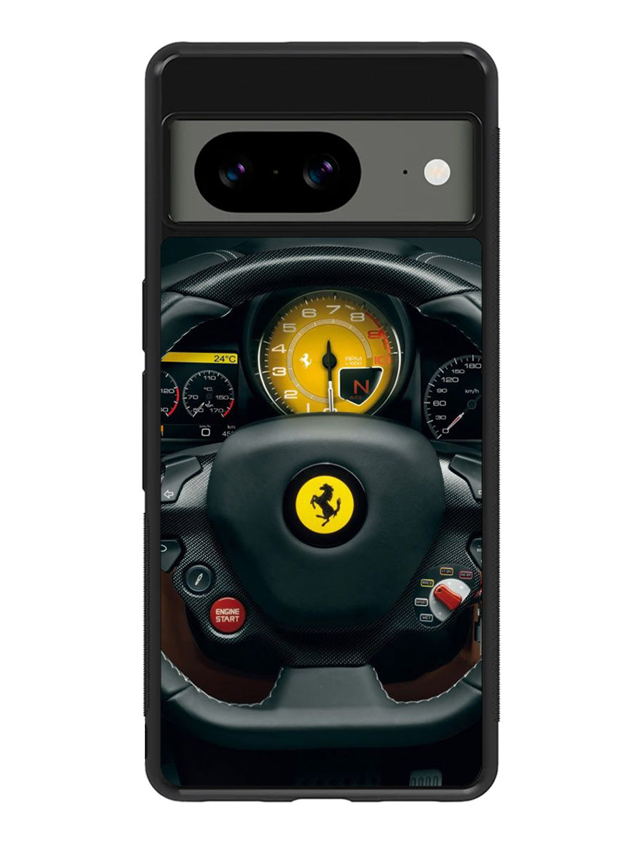 Red Ferrari Logo Google Pixel 8A Case QC0479