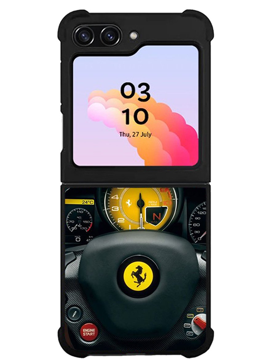 Red Ferrari Logo Samsung Galaxy Z Flip 5 5G 2023 Case OV0479