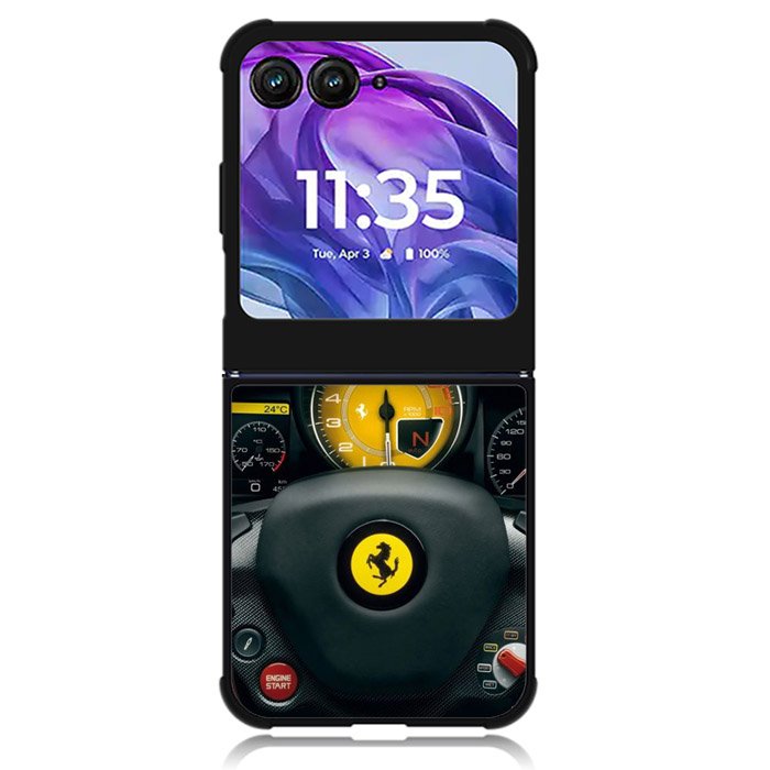 Red Ferrari Logo Motorola Moto Razr Plus 2024 , Moto Razr+ 2024 Case OV0479