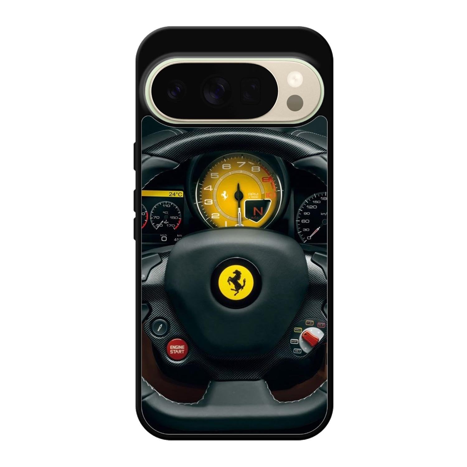 Red Ferrari Logo Google Pixel 10 Pro Case OV0479