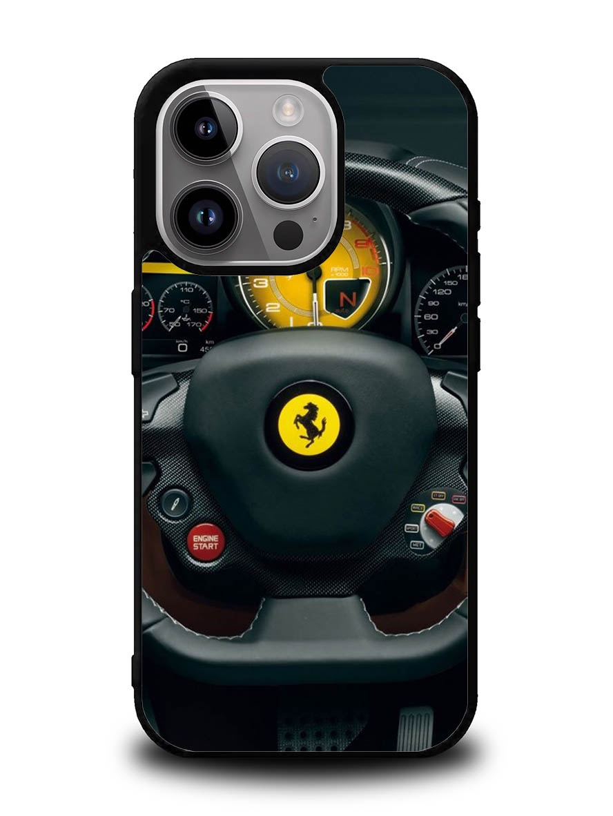 Red Ferrari Logo iPhone 16 Pro Case OV0479