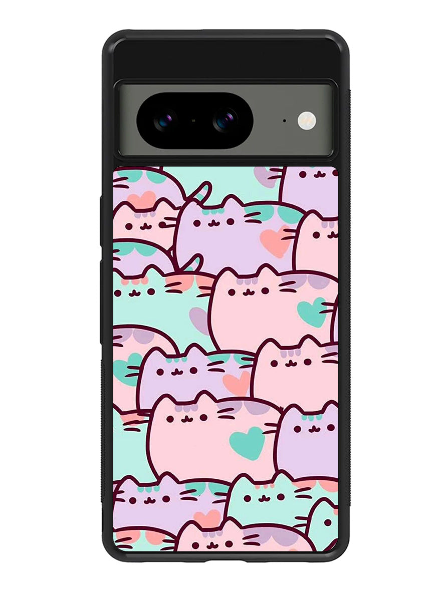 pusheen pattern Google Pixel 8 Case QC0482